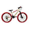 Bicicleta Grau Aro 26 Freios A Disco 21 Velocidades Colli Cor Bege Tamanho do quadro 13.5