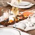 Aparelho de Jantar e Chá Ryo Maresia 20 Peças Branco e Marrom Oxford
