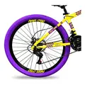 Bicicleta Grau Aro 26 Freios A Disco 21 Velocidades Colli Cor Amarelo Tamanho do quadro 13.5