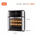 Fritadeira Air Fryer Forno Oven 12L, Mondial, 2200W - AFON-12L-BI