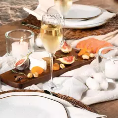 Aparelho de Jantar e Chá Ryo Maresia 20 Peças Branco e Marrom Oxford