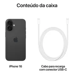 Apple iPhone 16 (128 GB) - Preto