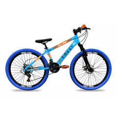 Bicicleta Grau Aro 26 Freios A Disco 21 Velocidades Colli Cor AZUL CHAMPANHE Tamanho do quadro 13.5