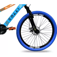 Bicicleta Grau Aro 26 Freios A Disco 21 Velocidades Colli Cor AZUL CHAMPANHE Tamanho do quadro 13.5