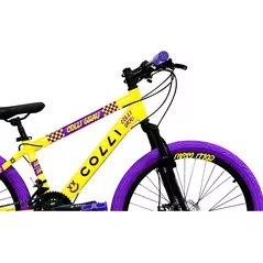 Bicicleta Grau Aro 26 Freios A Disco 21 Velocidades Colli Cor Amarelo Tamanho do quadro 13.5