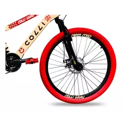 Bicicleta Grau Aro 26 Freios A Disco 21 Velocidades Colli Cor Bege Tamanho do quadro 13.5