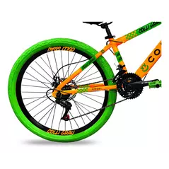 Bicicleta Grau Aro 26 Freios A Disco 21 Velocidades Colli Cor Laranja/Neón Tamanho do quadro 13.5