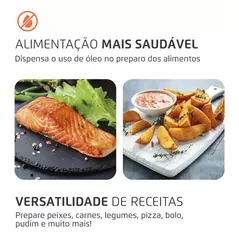Fritadeira Air Fryer Forno Oven 12L, Mondial, 2200W - AFON-12L-BI