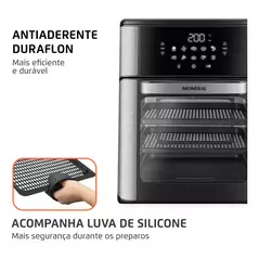 Fritadeira Air Fryer Forno Oven 12L, Mondial, 2200W - AFON-12L-BI