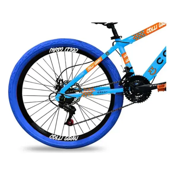 Bicicleta Grau Aro 26 Freios A Disco 21 Velocidades Colli Cor AZUL CHAMPANHE Tamanho do quadro 13.5