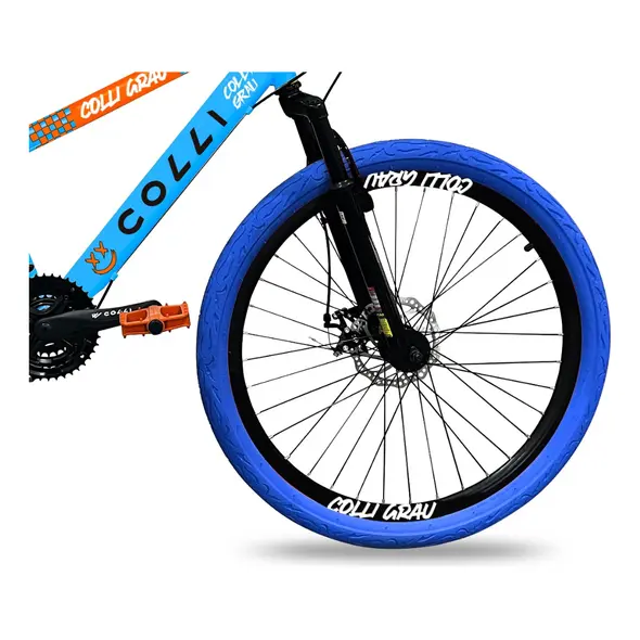Bicicleta Grau Aro 26 Freios A Disco 21 Velocidades Colli Cor AZUL CHAMPANHE Tamanho do quadro 13.5