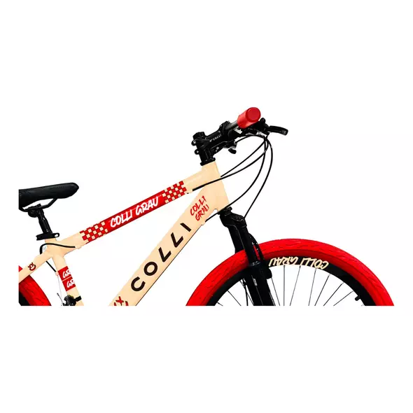 Bicicleta Grau Aro 26 Freios A Disco 21 Velocidades Colli Cor Bege Tamanho do quadro 13.5