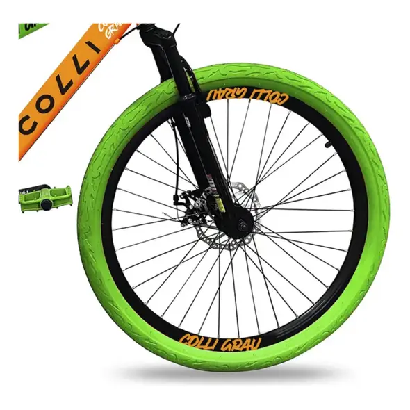 Bicicleta Grau Aro 26 Freios A Disco 21 Velocidades Colli Cor Laranja/Neón Tamanho do quadro 13.5