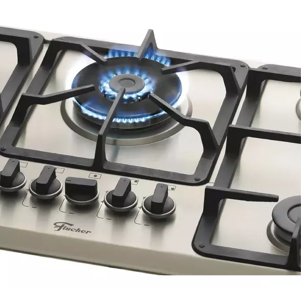 Cooktop A Gás Fischer 5 Bocas Tripla Chama Infinity