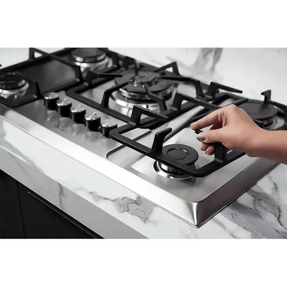 Cooktop A Gás Fischer 5 Bocas Tripla Chama Infinity