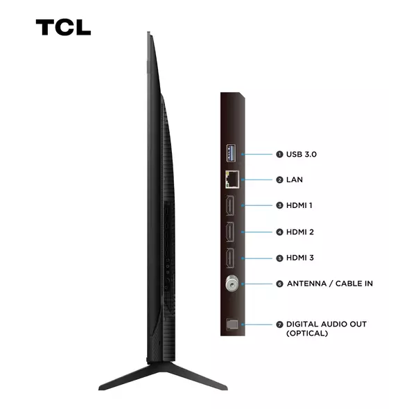 Tcl Qled Smart Tv 65 65p7k 4k Uhd Google Tv
